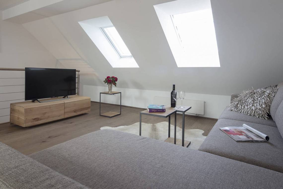 Apartment Hummer2 Norderney Aparttime Galerieschlafzimmer