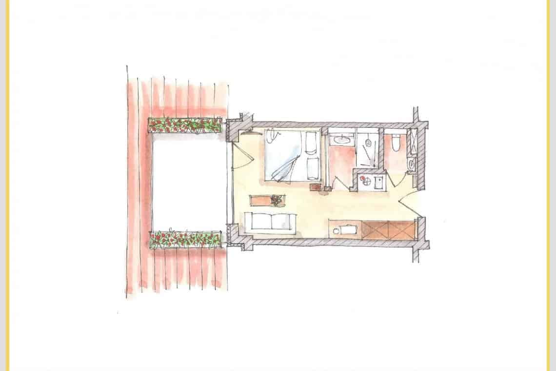 Apartment Juistblick2 Norderney MeerblickD21 Aparttime Grundriss