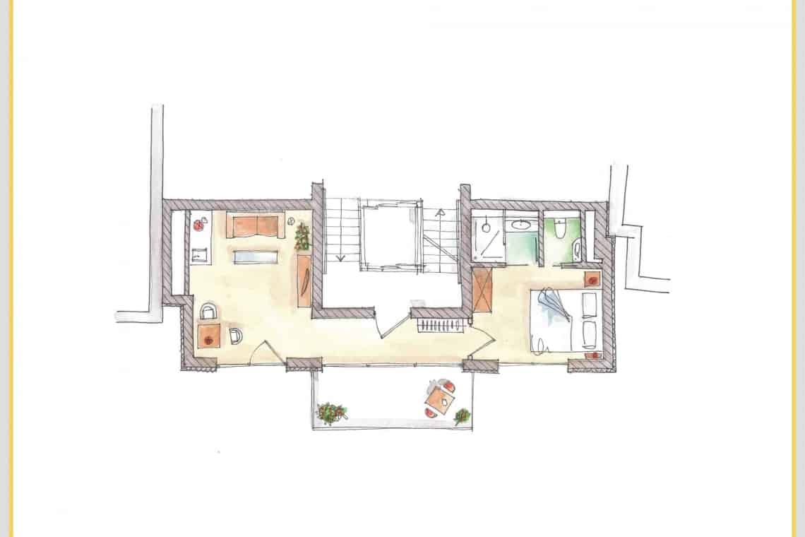 Apartment Morgensonne2 Norderney MeerblickD21 Aparttime Grundriss