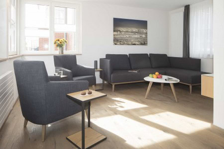 Livingroom Gartenblick1 Ferienwohnung Ostfriesland Juist 1
